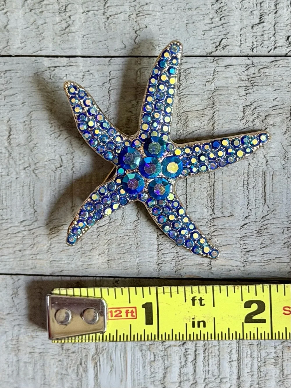 Nautical Lot of 4 Crystal Brooches